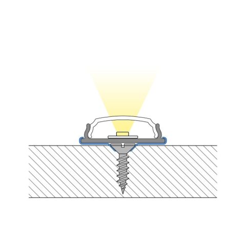 Speciální hliníkový profil, ohebný, mléčný difuzor 2m *ML-761.015.07.2