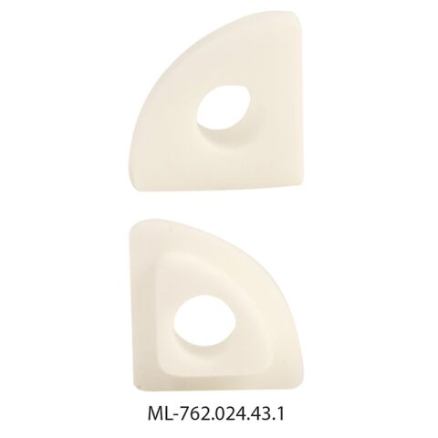 Koncovka s otvorem pro RA, bílá barva, 1ks *ML-762.024.43.1