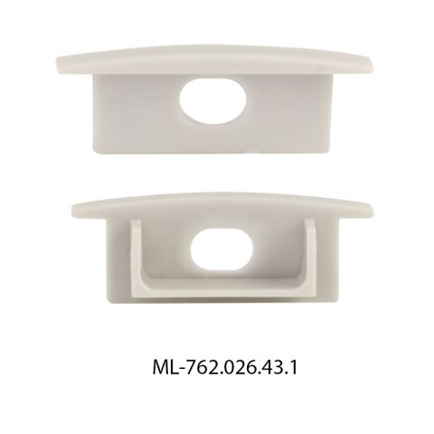 Koncovka pro VD s otvorem, šedá barva ML-762.026.43.1