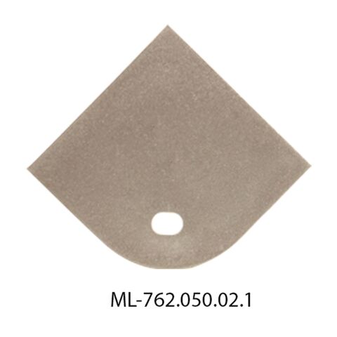 MCLED KONCOVKA PRO RH S OTVOREM, STŘÍBRNÁ BARVA, 1 KS *ML-762.050.02.1