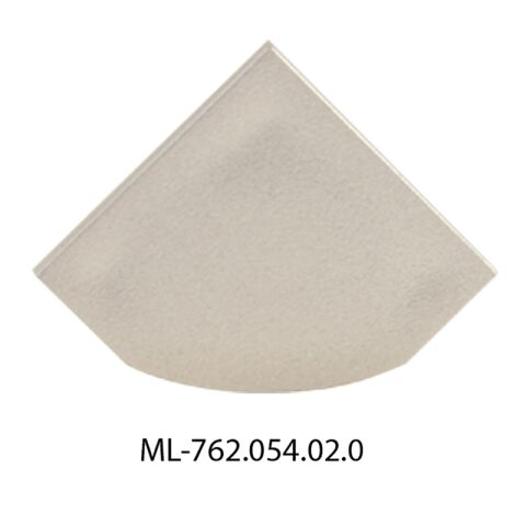 Koncovka pro RT bez otvoru, stříbrná barva, 1 ks ML-762.054.02.0