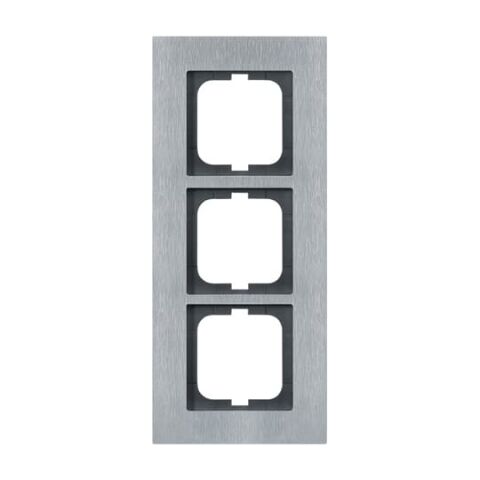 Solo®carat 2CKA001754A4256 rámeček trojnásobný, pro vodorovnou i svislou montáž barva ušlechtilá ocel ABB