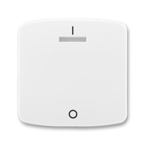 Tango 3558A-A00933 B kryt jednoduchý s potiskem a čirým průzorem (pro spínače řaz. 3S)barva bílá *ABB