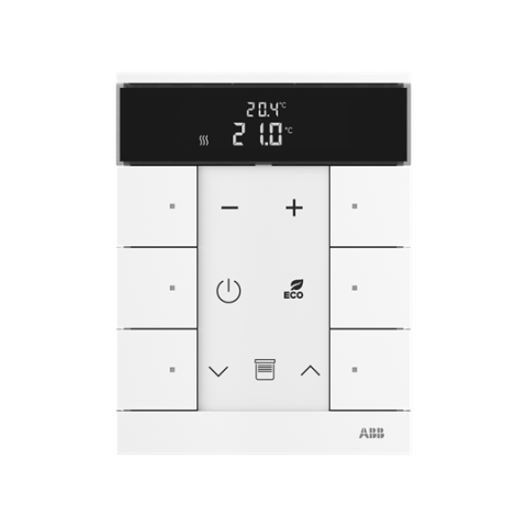 free@home 2CKA006220A0864 Tenton prvek ovládací 6násobný s termostatem studio bílá ABB