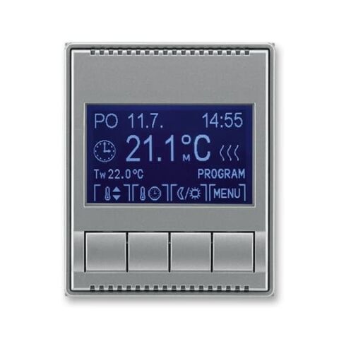 Time® 3292E-A10301 36 termostat univerzální programovatelný (ovládací jednotka) barva ocelová ABB