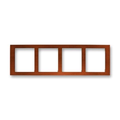 Time®Arbo 3901F-A50140 53J rámeček čtyřnásobný, vodorovný barva mahagon ABB