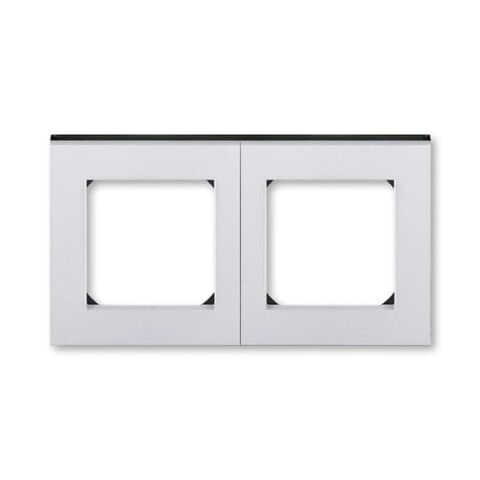 Levit®M 3901H-A05020 70 rámeček dvojnásobný, pro vodorovnou i svislou montáž barva titanová / kouřová černá ABB