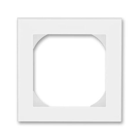 Levit® 3901H-A05510 01 rámeček   jednonásobný s otvorem 55x55 barva  bílá / ledová bílá * ABB