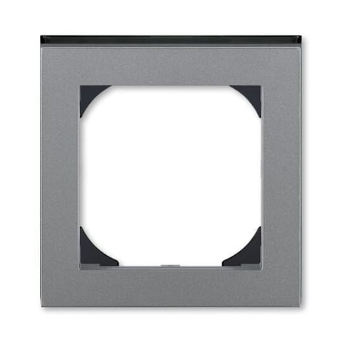 Levit®M 3901H-A05510 69 rámeček jednonásobný s otvorem 55x55 barva ocelová / kouřová černá ABB