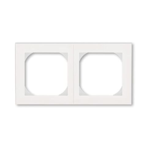 Levit®M 3901H-A05520 68 rámeček dvojnásobný s otvorem 55x55 barva perleťová / ledová bílá ABB
