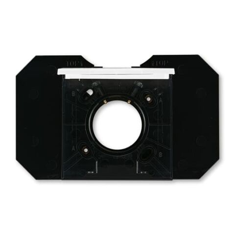 Levit® 5530H-C67107 62 zásuvka centrálního vysávání, se základnou barva  bílá / kouřová černá * ABB