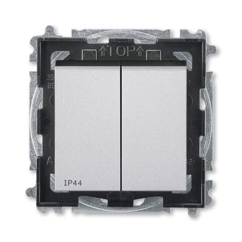 Levit®M 3559H-A05940 70 přepínač sériový, s krytem, řazení 5, IP44 barva titanová / kouřová černá ABB