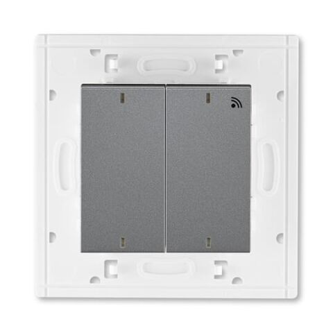 Levit®M 3299H-A11908 69 vysílač RF dvojnásobný, nástěnný, 868 MHz barva ocelová / kouřová černá ABB