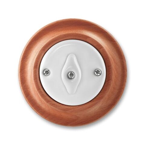 Decento® 3560K-C07345 52 přepínač křížový, otočný barva bílá (porcelán) / třešeň ABB