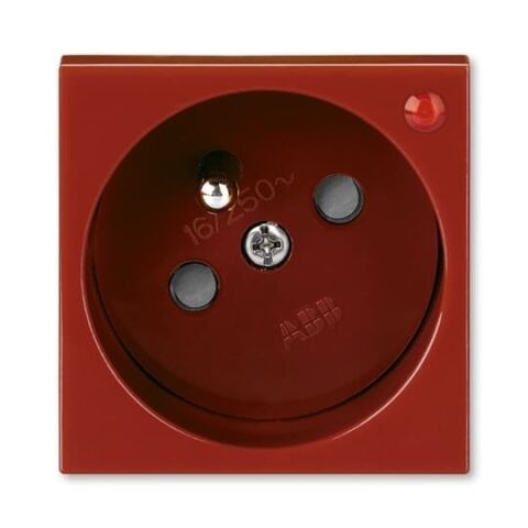 Zásuvka 45x45, s ochr. před přepětím, s optickou signalizací 5595N-C02357 R1