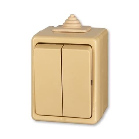 Praktik 3553-05929 D IP44 vypínač lustrový, sériový řazení 5 béžový ABB