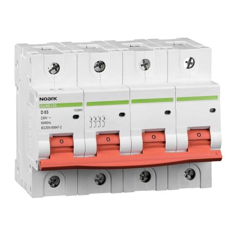 Instalační jistič 25 kA, charakteristika C, 50 A, 3+Npól  Ex9B125 3PN C50A *102819  Noark