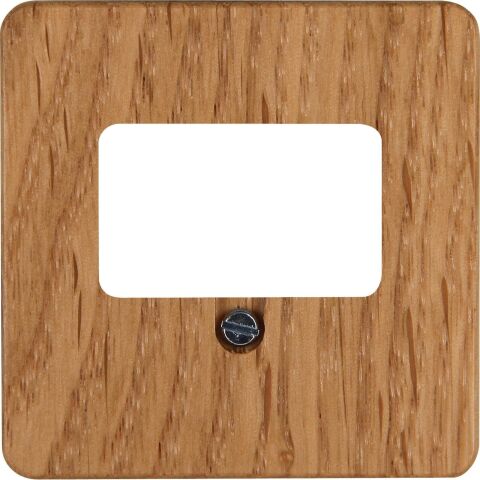 ONTARIO DUB kryt TAE/patice 2xUSB pro telefonní zásuvky nebo 2x USB nabíjecí patice 358130185 pravé dřevo Kopp