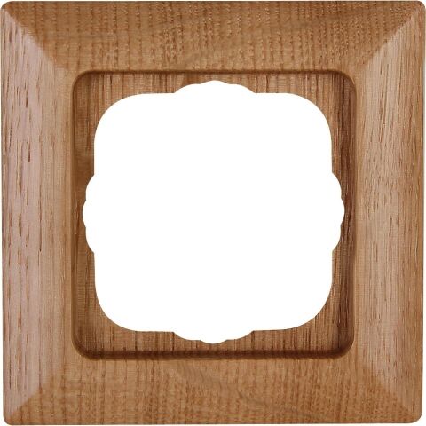 ONTARIO DUB rámeček 1-násobný přírodní dřevo 3065.3053.7 pro svislou i vodorovnou montáž Kopp