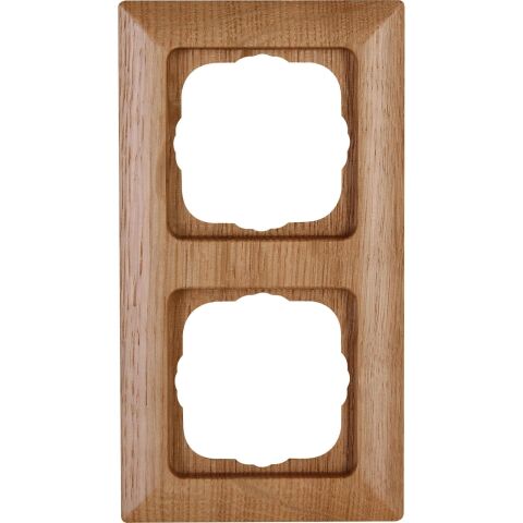 ONTARIO DUB rámeček 2-násobný přírodní dřevo 3066.3053.0 pro svislou i vodorovnou montáž Kopp