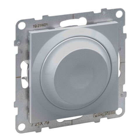 SUNO stmívač 300W otočný barva hliník *721379 Legrand