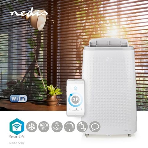 Nedis, mobilní klimatizace, 14000 BTU, 120m3, ACMB1WT14
