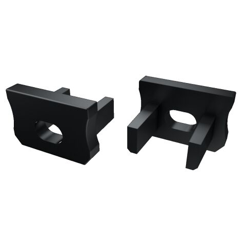 Koncovka profilu EC-PROFIL X BLACK HO (12-0082-00) barva černá GXLP1453 Greenlux