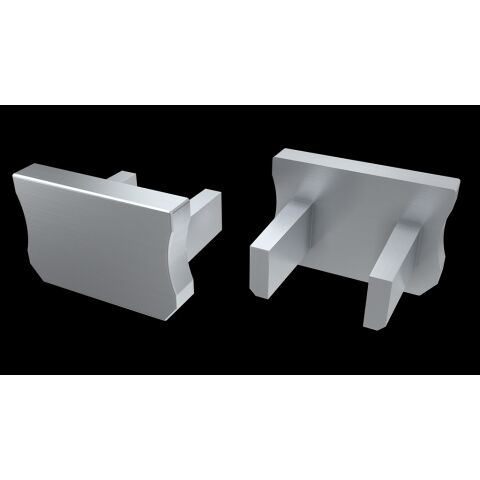 Koncovka profilu EC-PROFIL X GRAY (12-0084-01) barva šedá GXLP1454 Greenlux