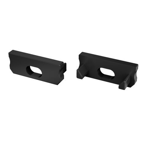 Koncovka profilu EC-PROFIL D BLACK HO (12-0052-00) barva černá GXLP1433 Greenlux