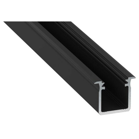 Profil hliníkový AL-PROFIL G BLACK 2M (10-0072-20) zapuštěný barva černá GXLP1043 Greenlux