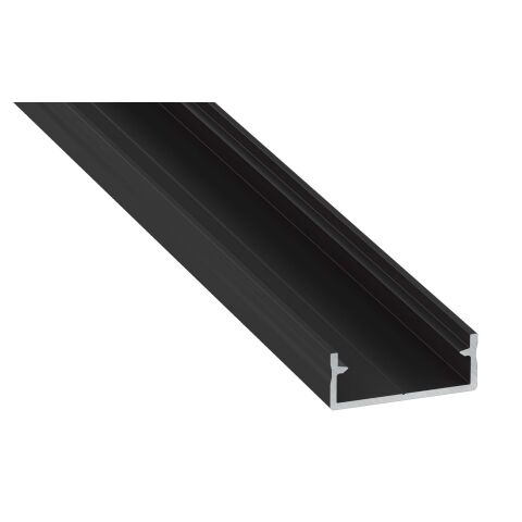 Profil hliníkový AL-PROFIL DUAL BLACK 1M (10-0000-69) přisazený barva černá GXLP1082 Greenlux