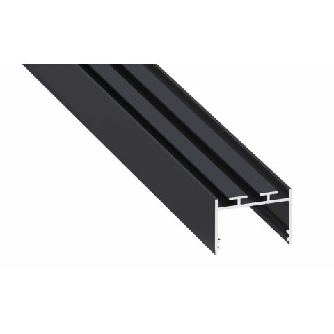 Profil hliníkový AL-PROFIL ALBA ROCK ANTHRACITE LACQUERED 2M (10-1409-20) přisazený,závěsný barva antracitová šedá GXLP2115 Greenlux