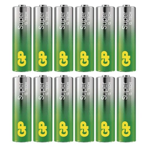 GP alkalická baterie SUPER AA (LR6) 12PP MB *B0124T GP
