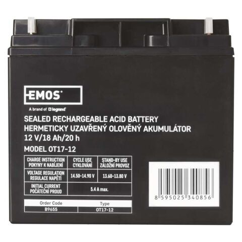 Olověný bezúdržbový akumulátor SLA 12V/18Ah  B9655