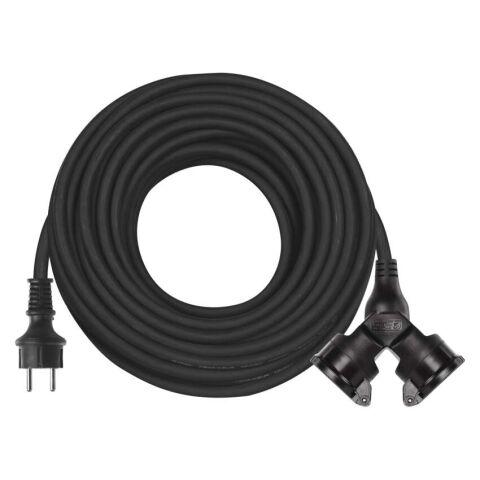 Prodlužovací kabel gumový – 2 zásuvky, 25m, 3× 1,5mm2, IP44 *P0604