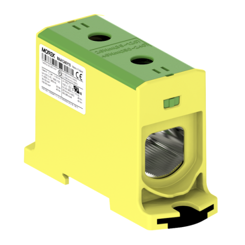 Univerzální řadová svorka OTL 240-1xAl/Cu 35-240mm? 1000V zel/žlutá typ MAA1240Y10 Morek