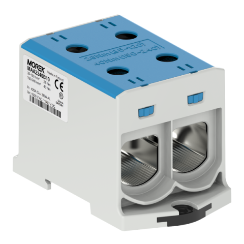 Univerzální řadová svorka OTL 240-2xAl/Cu 35-240mm? 1000V modrá typ MAA2240B10 Morek