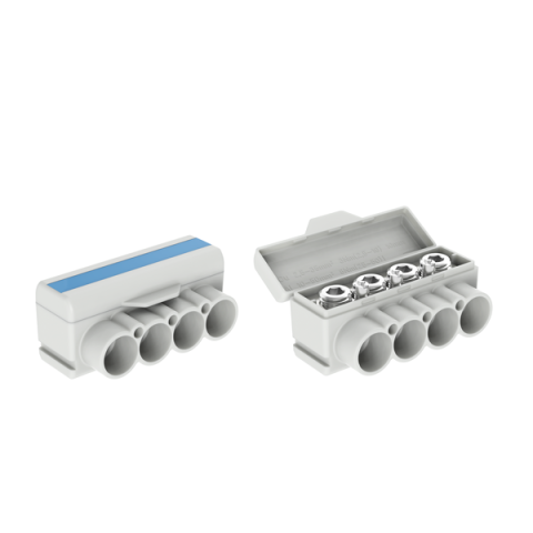 Distribuční svorka SLT 50-4 -3 modrá Al 10-50/Cu 2.5-35 + 3x2,5mm2 1000V typ MAS4051B10 Morek