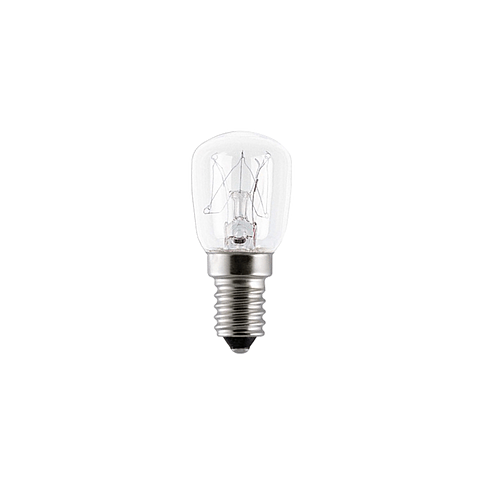 Žárovka  25W E14 čirá CLEAR 300°C vláknová pro trouby pro vysoké teploty