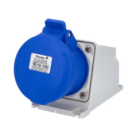 Zásuvka nástěnná 23292 IP44/230V/32A/3P 6h - SpeedPRO Famatel
