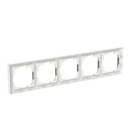 Zoni® 3901T-A00050 137 rámeček pětinásobný, pro vodorovnou i svislou montáž barva matná černá / bílá ABB