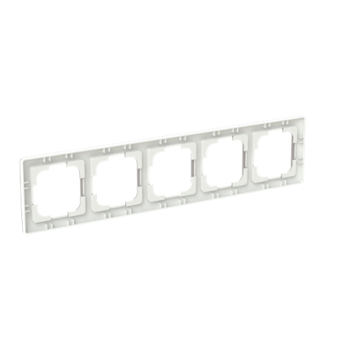 Zoni® 3901T-A00050 144 rámeček pětinásobný, pro vodorovnou i svislou montáž barva greige / bílá ABB