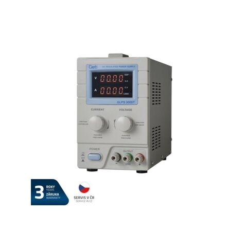 Zdroj laboratorní GETI GLPS 3005T  0-30V/ 0-5A