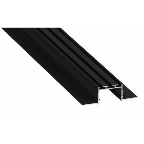 Profil hliníkový AL-PROFIL AKIN BLACK ANODIZED 2M (10-1412-20) vestavný barva černá GXLP2125 Greenlux
