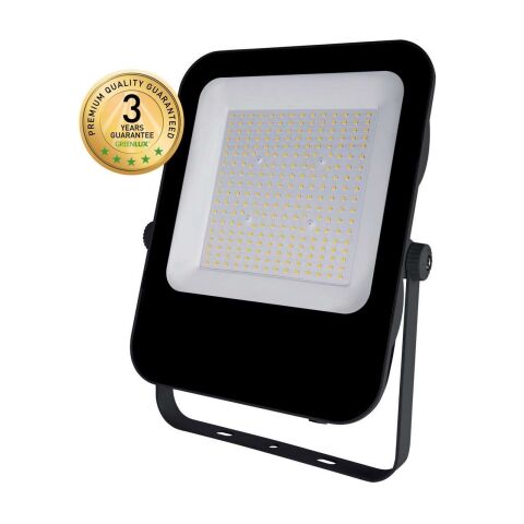 Svítidlo LED reflektor ALFA SMD 200W CW hliníkové,barva černá GXLR042 Greenlux