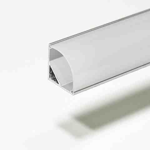 Hliníkový LED profil Eco Line 16mm přisazený rohový kulatý, 2m *46291160 Prolumia